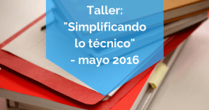 Taller para traductores - Simplificando lo técnico